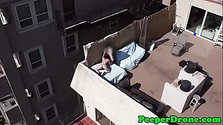 Drone films rooftop sexual congress