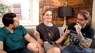 Charlie Forde Got Dicked Yon 3some! Lucky David & Alex Cum On Her!